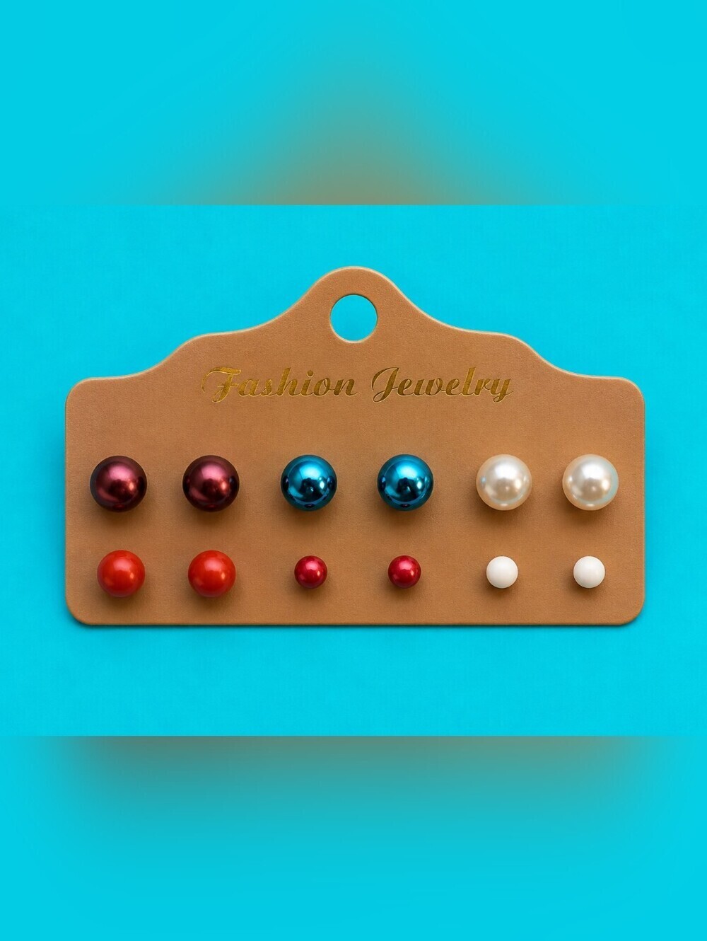 3/$30 Vintage Multi-Color Ball Post Stud Earrings